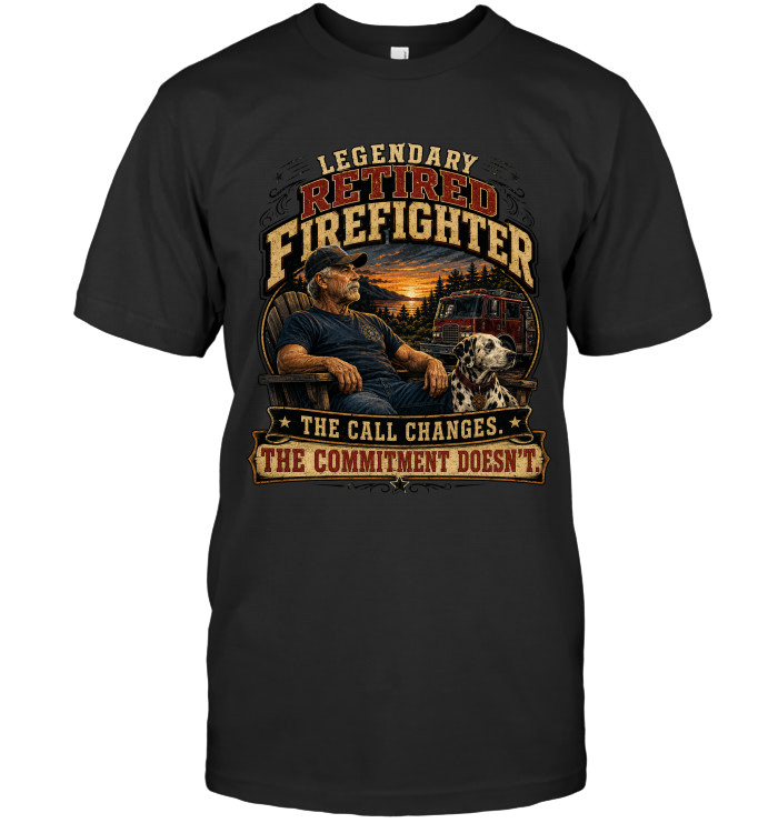 The Call Changes. The Commitment Doesn't. tee for firefighters from BraveWear.